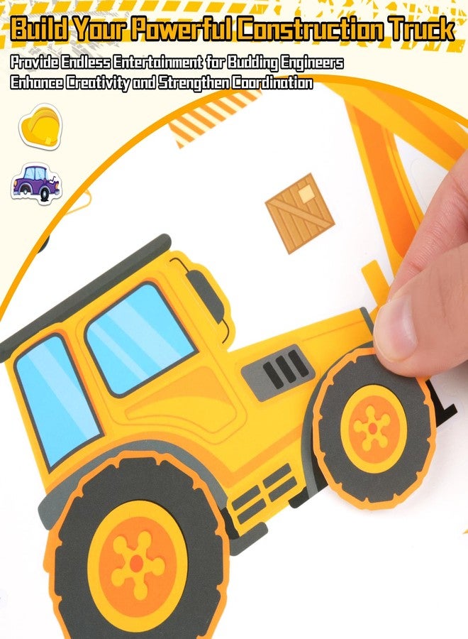 Ozepao 24 Sheets Construction Truck Stickers for Kids, Make Your Own Construction Vehicles, Car Party Favors,DIY Crafts - Image 4